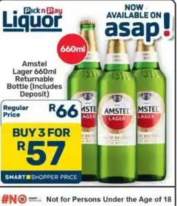Pick n Pay Hypermarket Amstel Lager offer