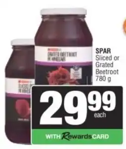 Spar SPAR Sliced or Grated Beetroot offer