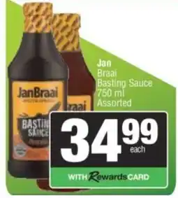 Spar JanBraai Basting Sauce Assorted offer