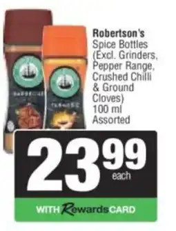 Spar Robertson's Spice Bottles Assorted offer
