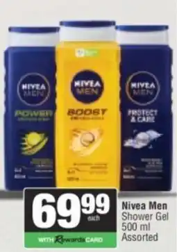 Spar Nivea Men Shower Gel Assorted offer