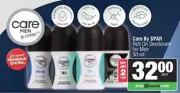 Spar Care By SPAR Roll On Deodorant for Men offer