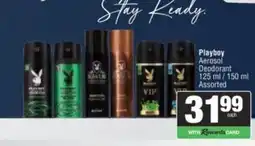 Spar Playboy Aerosol Deodorant Assorted offer