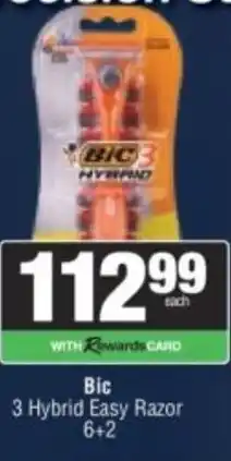 Spar Bic 3 Hybrid Easy Razor offer