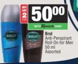 Spar Brut Anti-Perspirant Roll-On for Men Assorted offer