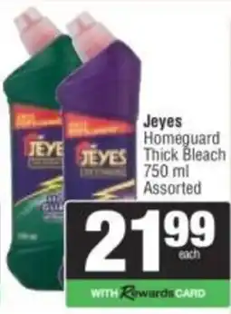 Spar Jeyes Homeguard Thick Bleach Assorted offer