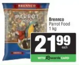 Spar Brennco Parrot Food offer