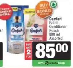 Spar Comfort Fabric Conditioner Pouch Assorted offer