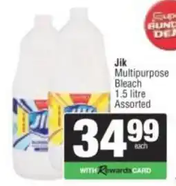 Spar Jik Multipurpose Bleach Assorted offer