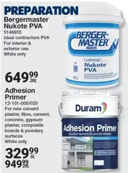 Mica Bergermaster Nukote PVA offer