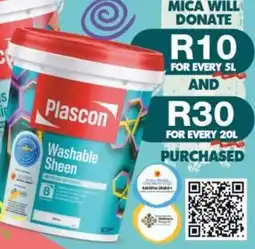 Mica Plascon Washable Sheen offer
