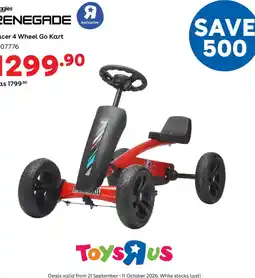 ToysRUs Renegade Racer 4 Wheel Go Kart offer