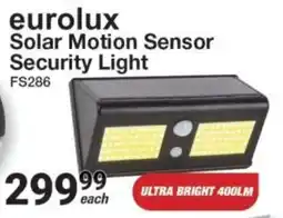 Mica eurolux Solar Motion Sensor Security Light offer