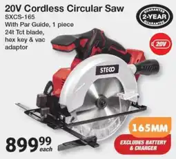 Mica 20V Cordless Circular Saw STECO offer
