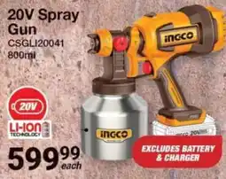 Mica 20V Spray Gun incco offer