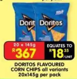 Shoprite Doritos Flavoured Corn Chips offer