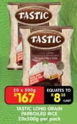 Shoprite TASTIC LONG GRAIN PARBOILED RICE offer