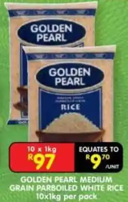 Shoprite Golden Pearl Medium Grain Parboiled White Rice offer