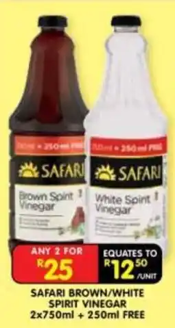 Shoprite Safari Brown/White Spirit Vinegar offer