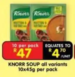 Shoprite KNORR SOUP offer