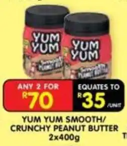 Shoprite YUM YUM SMOOTH/CRUNCHY PEANUT BUTTER offer