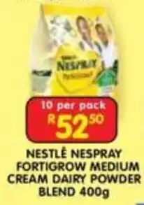 Nestlé Nespray Fortigrow Medium Cream Dairy Powder Blend