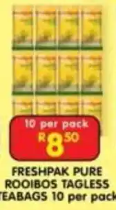 Shoprite FRESHPAK PURE ROOIBOS TAGLESS TEABAGS offer