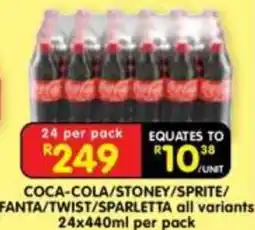 Shoprite Coca-Cola/STONEY/Sprite/Fanta/Twist/Sparletta offer