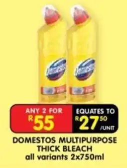 Shoprite Domestos Multipurpose Thick Bleach offer