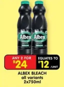Shoprite Albex Bleach offer