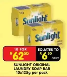 Shoprite Sunlight Original Laundry Soap Bar offer