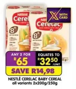 Shoprite Nestlé Cerelac Baby Cereal offer