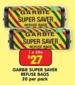 Shoprite GARBIE SUPER SAVER REFUSE BAGS offer
