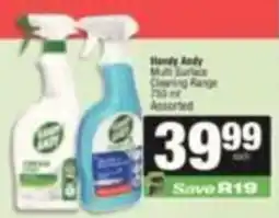 SuperSpar Handy Andy Multi Surface Cleaning Range Assorted offer