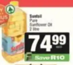SuperSpar Sunfoil Pure Sunflower Oil offer