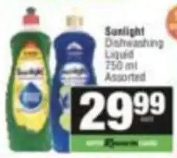 KwikSpar Sunlight Dishwashing Liquid Assorted offer