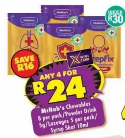 MediRite McNab's Chewables offer