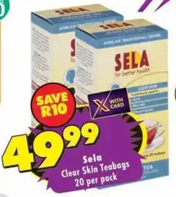 MediRite Sela Clear Skin Teabags offer