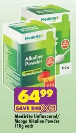 MediRite Medirite Alkaline Powder offer