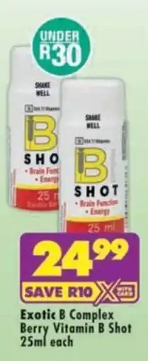 MediRite Exotic B Complex Berry Vitamin B Shot offer