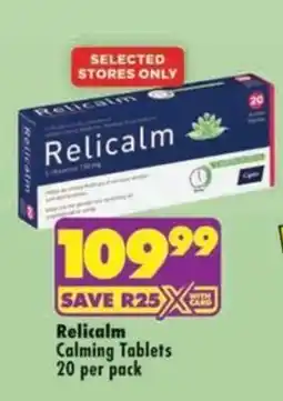 MediRite Relicalm Calming Tablets offer