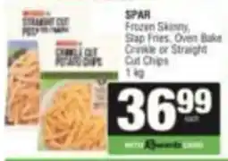 KwikSpar SPAR Frozen Skinny Stap Fries, Oven Bake Crinkle or Straight Cut Chips offer