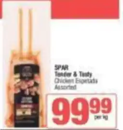 KwikSpar SPAR Tender & Tasty Chicken Espetada Assorted offer