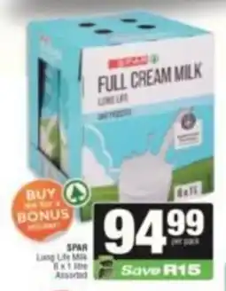 SuperSpar SPAR Long Life Milk Assorted offer