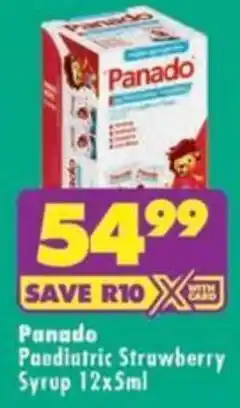 MediRite Panado Paediatric Strawberry Syrup offer