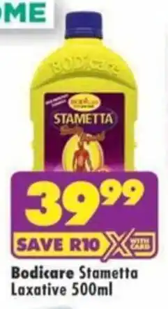 MediRite Bodicare Stametta Laxative offer