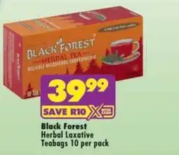 MediRite Black Forest Herbal Laxative Teabags offer