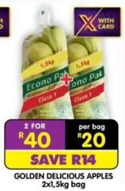 Shoprite Econo Pak Class 1 Golden Delicious Apples offer