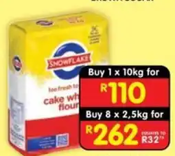 Shoprite Snowflake cake wh flour offer