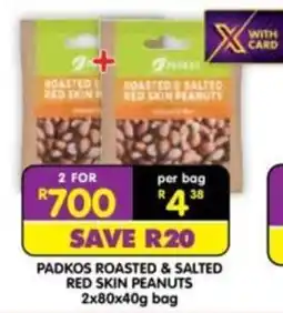 Shoprite PAdKOS ROASTED & SALTED RED SKIN PEANUTS offer